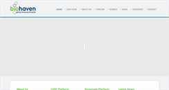 Desktop Screenshot of biohavenpharma.com